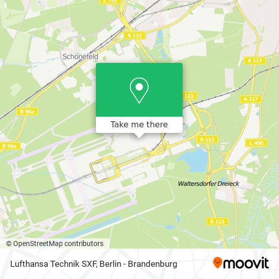 Lufthansa Technik SXF map