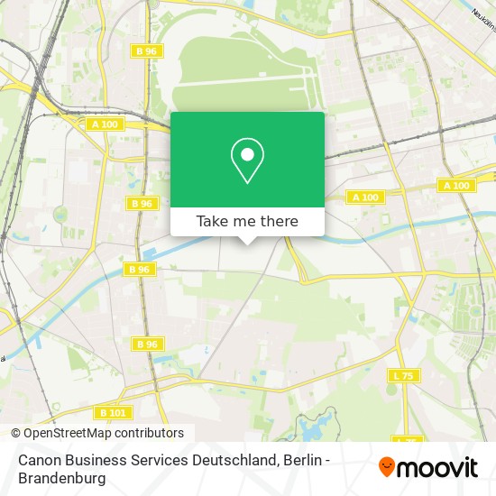 Карта Canon Business Services Deutschland
