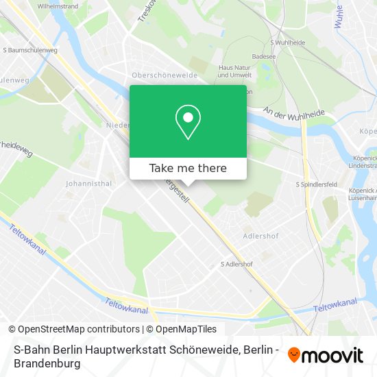 S-Bahn Berlin Hauptwerkstatt Schöneweide map