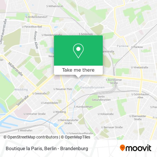 Карта Boutique la Paris