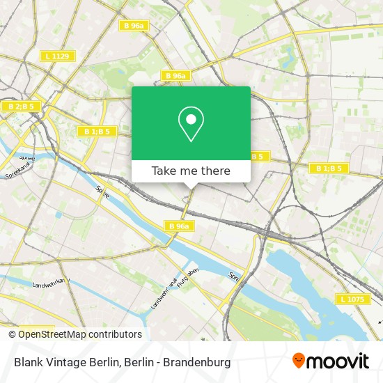 Blank Vintage Berlin map