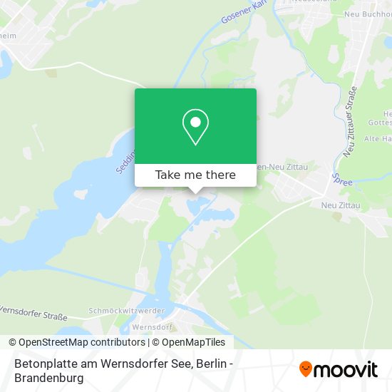 Betonplatte am Wernsdorfer See map