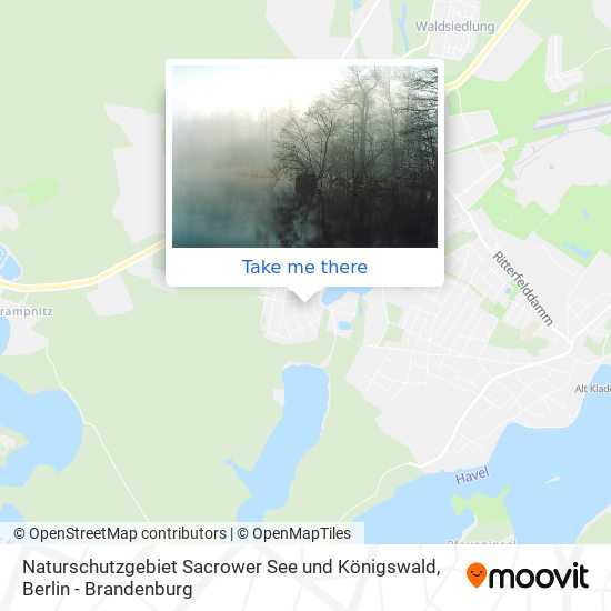 Карта Naturschutzgebiet Sacrower See und Königswald