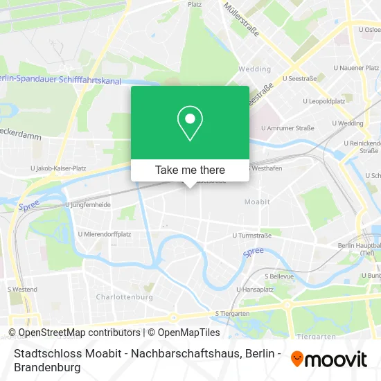 Карта Stadtschloss Moabit - Nachbarschaftshaus