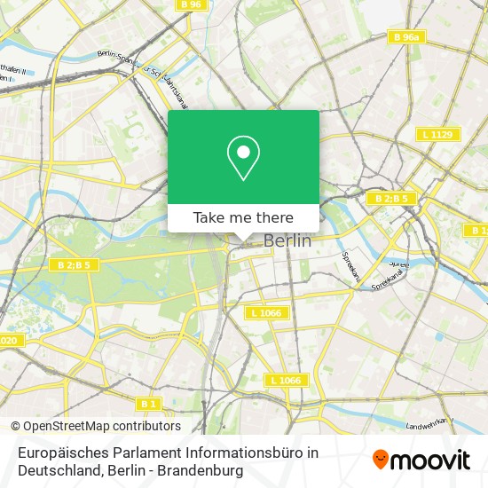 Europäisches Parlament Informationsbüro in Deutschland map
