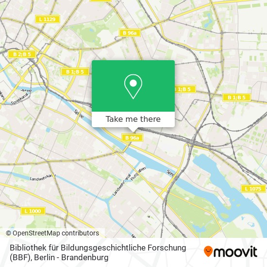 Bibliothek für Bildungsgeschichtliche Forschung (BBF) map