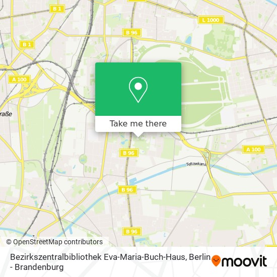 Bezirkszentralbibliothek Eva-Maria-Buch-Haus map
