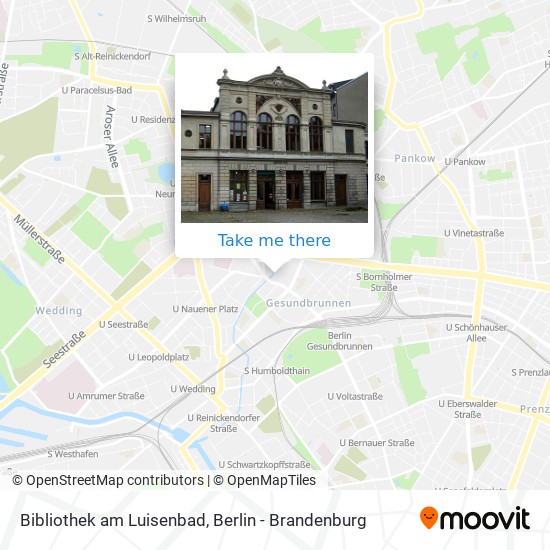 Карта Bibliothek am Luisenbad