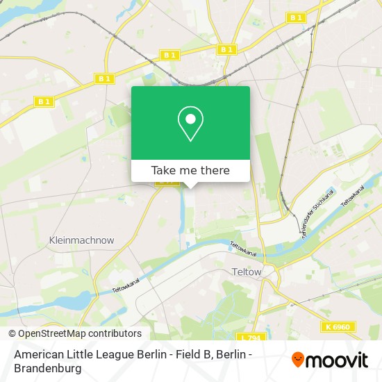 American Little League Berlin - Field B map