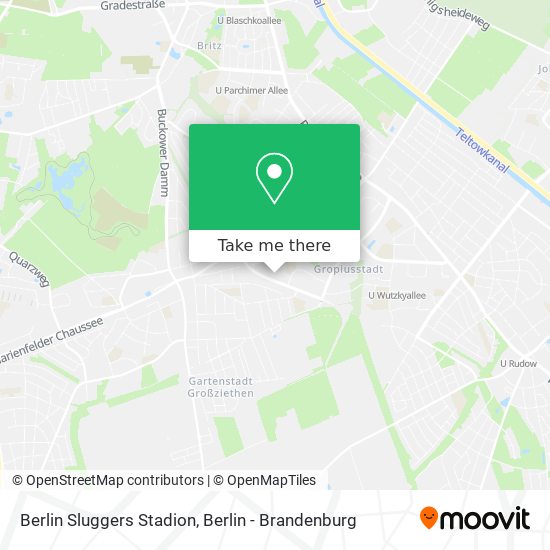 Berlin Sluggers Stadion map