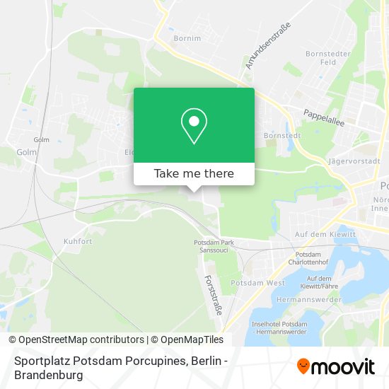 Sportplatz Potsdam Porcupines map