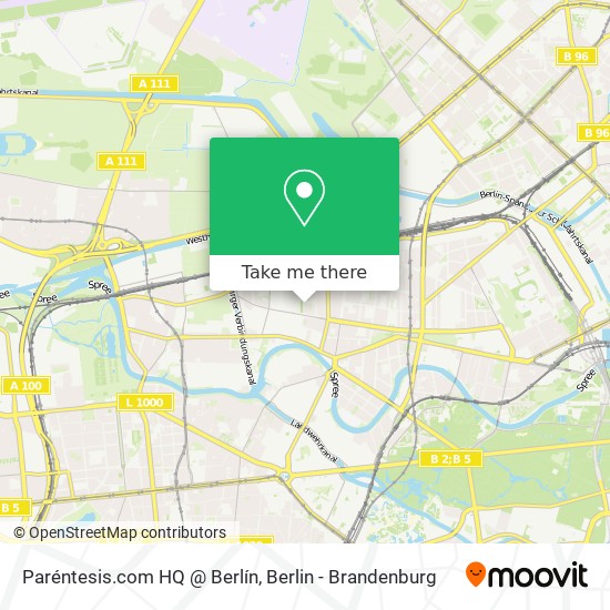 Карта Paréntesis.com HQ @ Berlín