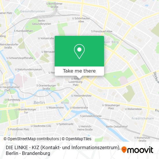 DIE LINKE - KIZ (Kontakt- und Informationszentrum) map