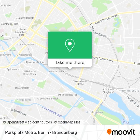 Parkplatz Metro map