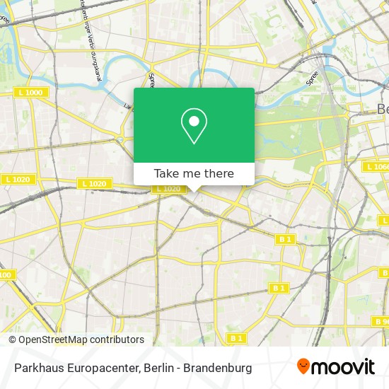 Parkhaus Europacenter map