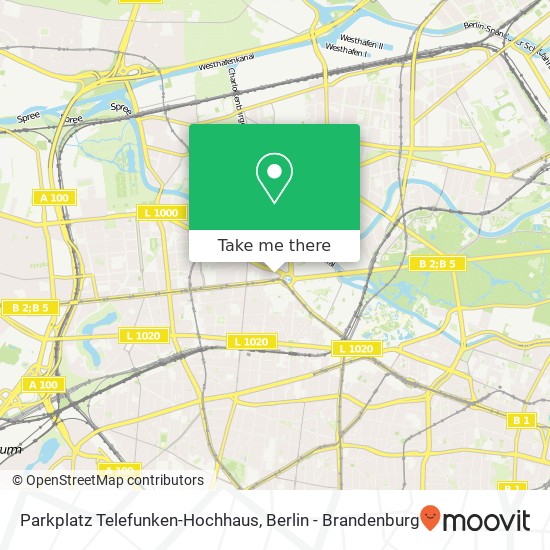 Parkplatz Telefunken-Hochhaus map