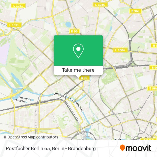 Карта Postfächer Berlin 65