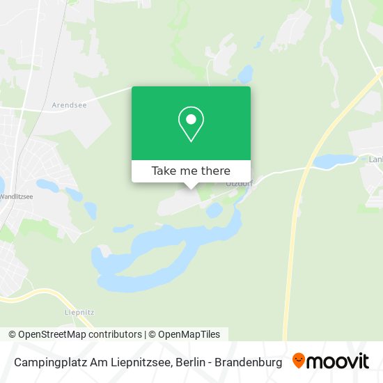Карта Campingplatz Am Liepnitzsee