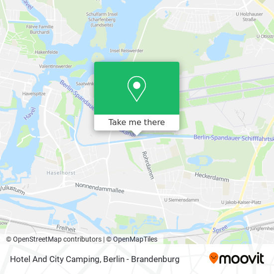 Hotel And City Camping map