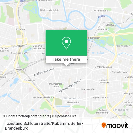 Карта Taxistand Schlüterstraße / KuDamm