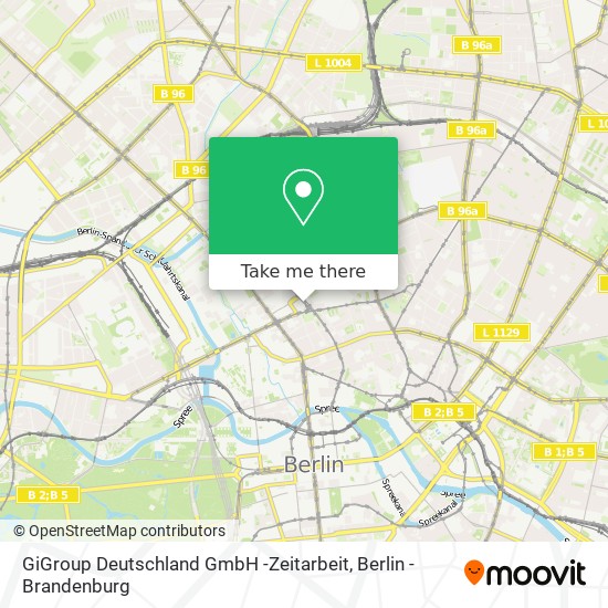Карта GiGroup Deutschland GmbH -Zeitarbeit