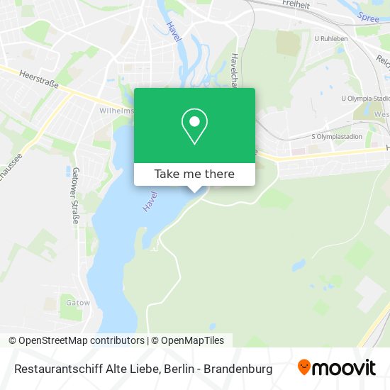 Карта Restaurantschiff  Alte Liebe