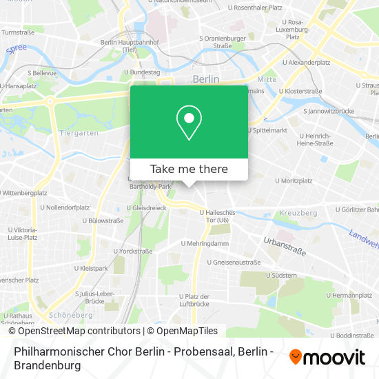 Philharmonischer Chor Berlin - Probensaal map