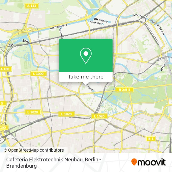 Cafeteria Elektrotechnik Neubau map