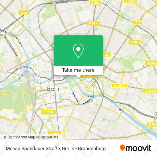 Mensa Spandauer Straße map