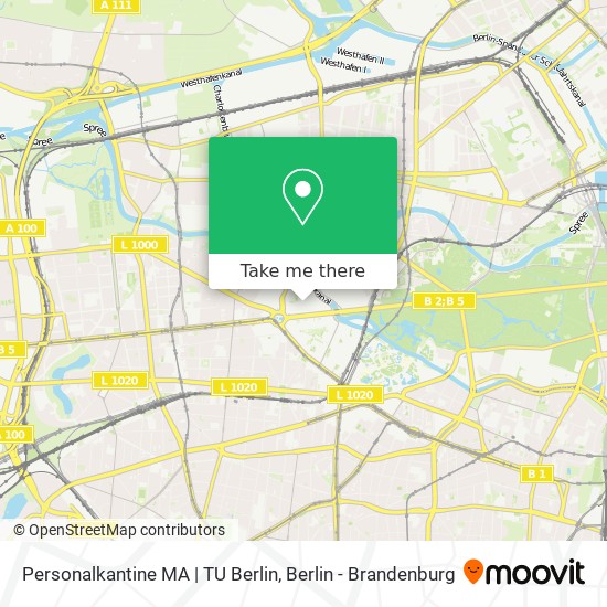 Personalkantine MA | TU Berlin map