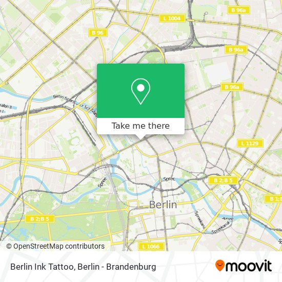 Berlin Ink Tattoo map