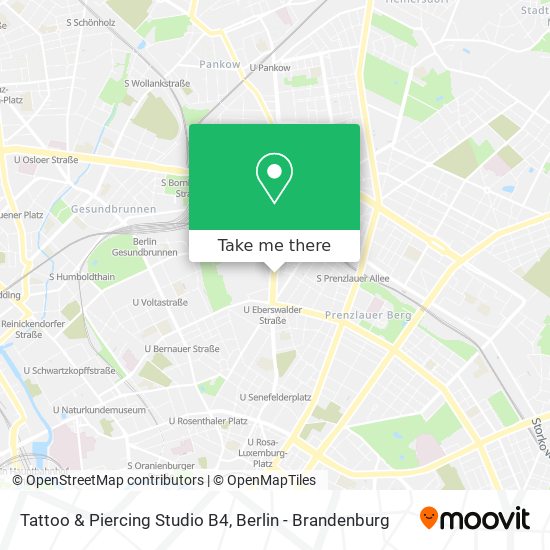 Tattoo & Piercing Studio B4 map