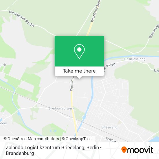 Zalando Logistikzentrum Brieselang map