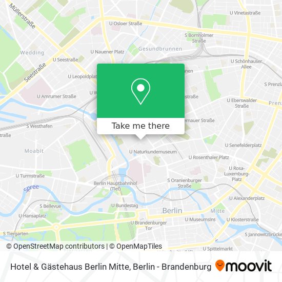 Hotel & Gästehaus Berlin Mitte map