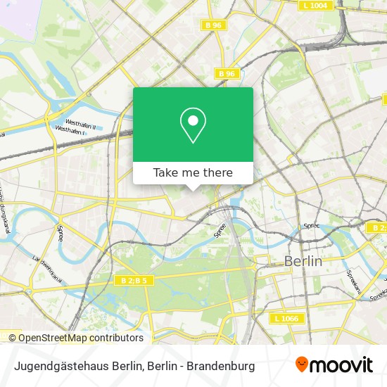 Jugendgästehaus Berlin map