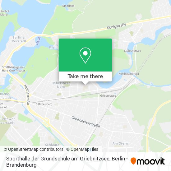 Карта Sporthalle der Grundschule am Griebnitzsee