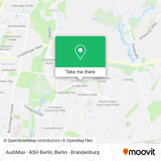 AudiMax - ASH Berlin map