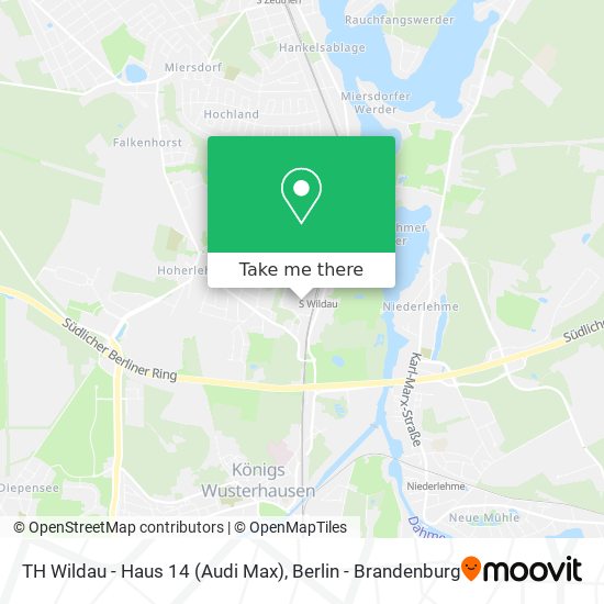 TH Wildau - Haus 14 (Audi Max) map