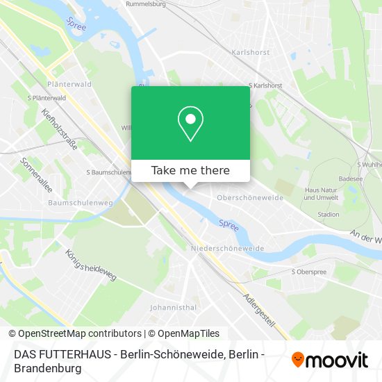 Карта DAS FUTTERHAUS - Berlin-Schöneweide
