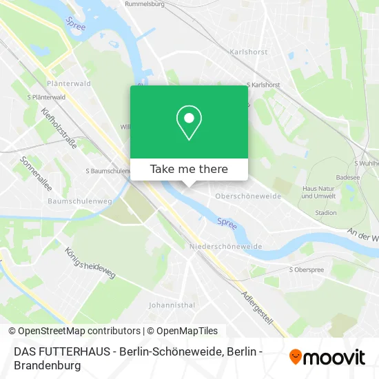 Карта DAS FUTTERHAUS - Berlin-Schöneweide