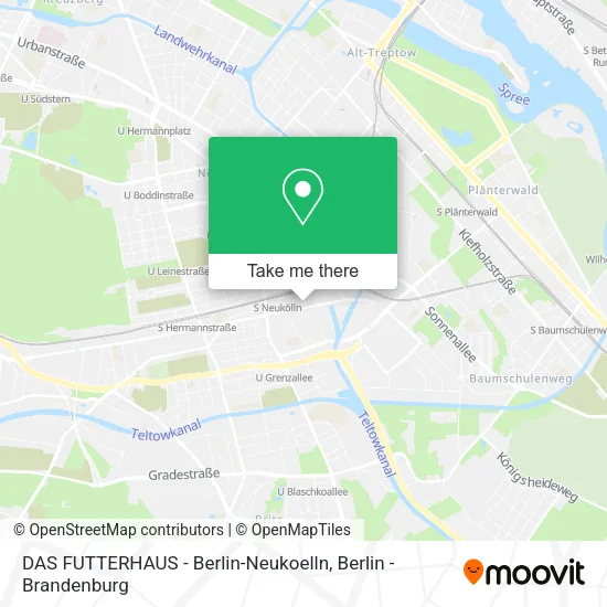 Карта DAS FUTTERHAUS - Berlin-Neukoelln