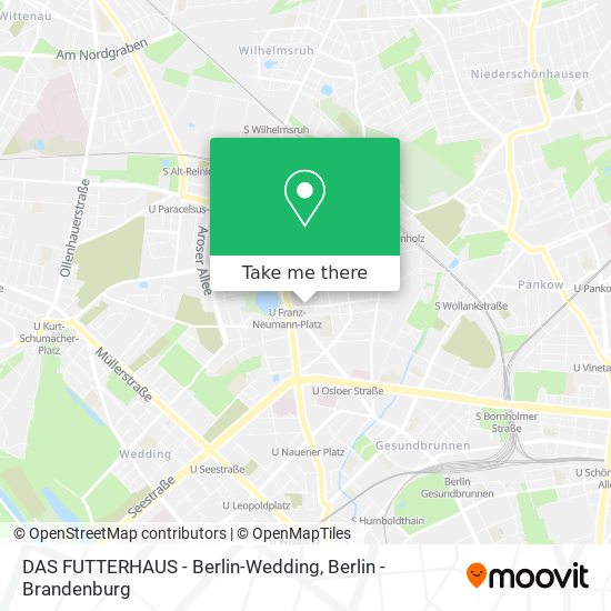 Карта DAS FUTTERHAUS - Berlin-Wedding