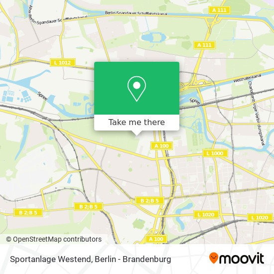 Sportanlage Westend map