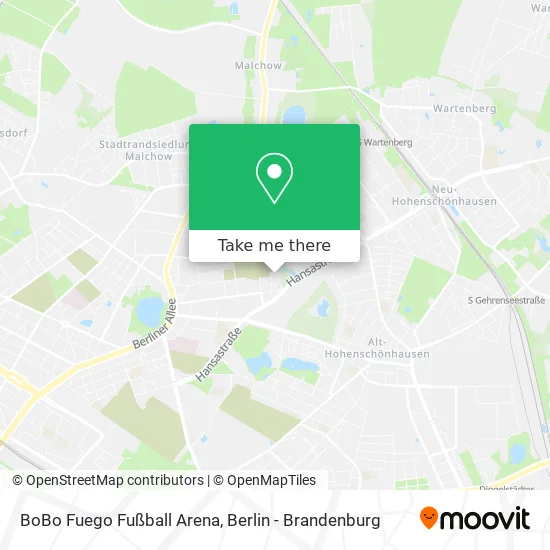 Карта BoBo Fuego Fußball Arena