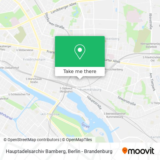 Hauptadelsarchiv Bamberg map