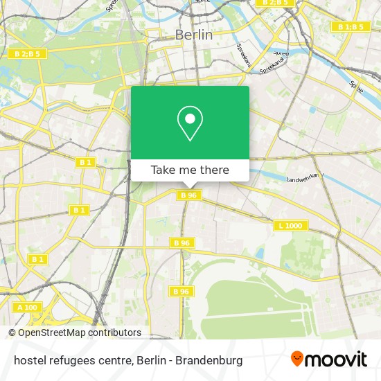 hostel refugees centre map