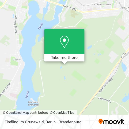 Findling im Grunewald map