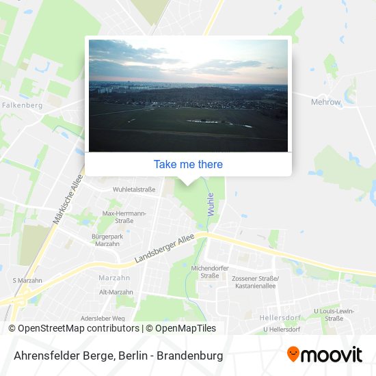 Ahrensfelder Berge map