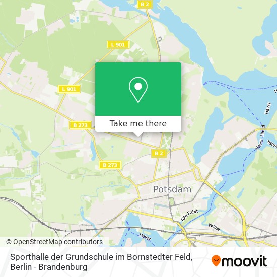 Sporthalle der Grundschule im Bornstedter Feld map