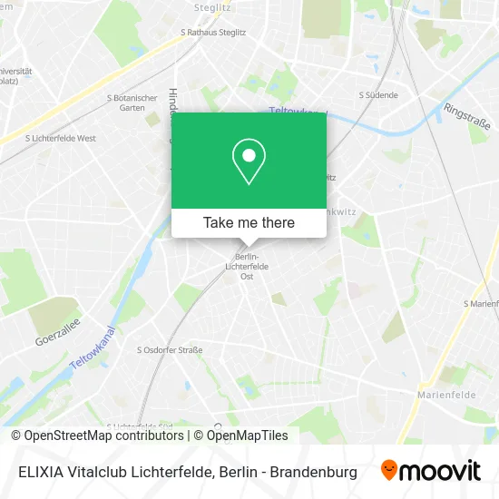 Карта ELIXIA Vitalclub Lichterfelde